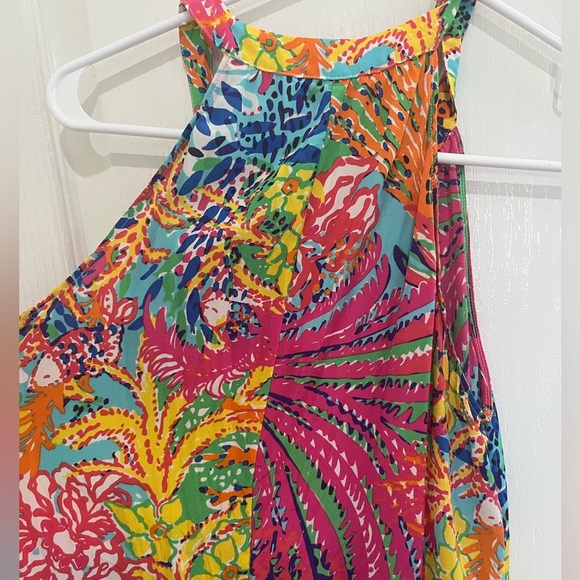 Lilly Pulitzer Womens Rogan Tank Top Fishing For Compliments Silk medium - Picture 7 of 7